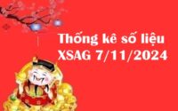 Thống kê số liệu XSAG 7/11/2024